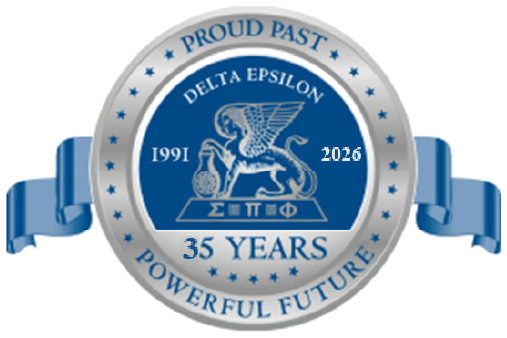 Delta Epsilon Boulé 35th Anniversary seal